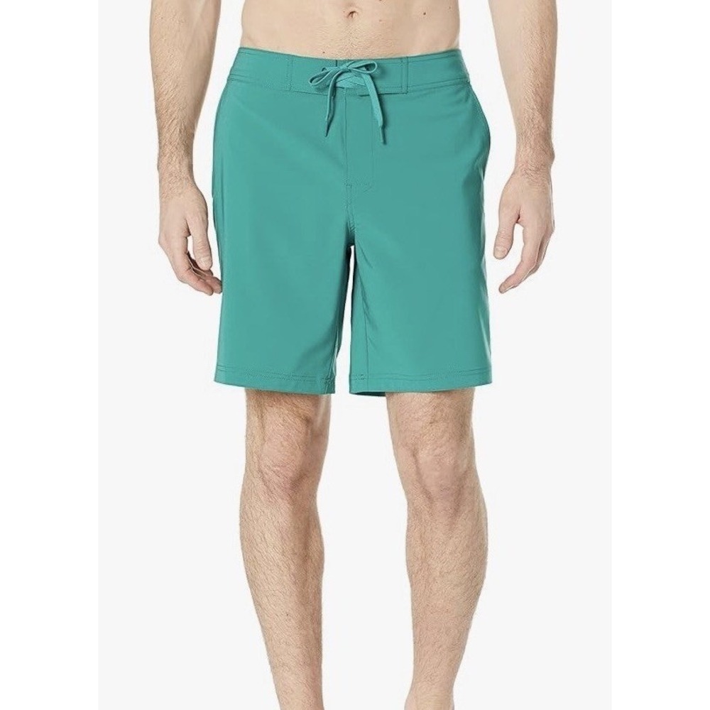 Amazon Essentials Board Shorts Men XL Teal Green New Quick Dry Drawstring C1045